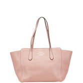 グッチ スウィング トートバッグ ショルダーバッグ 354408 ピンク レザー レディース GUCCI 【中古】